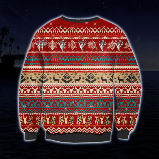 3D All Over Printed Cocoon Ugly Christmas Sweatshirt 1