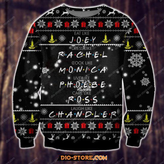 3D All Over Printed Friends - American Sitcom Ugly Christmas Sweatshirt