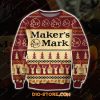 3D All Over Printed Maker'S Mark Whiskey Ugly Christmas Sweatshirt