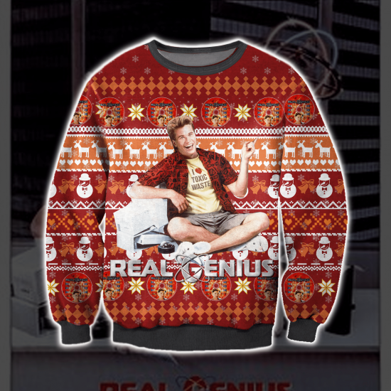3D All Over Printed Real Genius Ugly Sweatshirt
