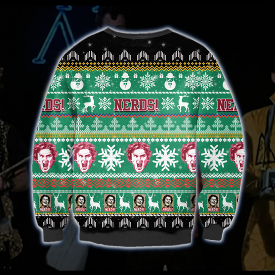 3D All Over Printed Revenge Of The Nerds Christmas Sweatshirt 1