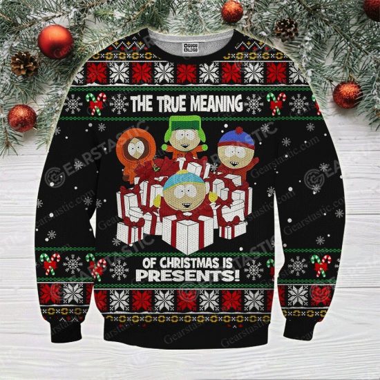 3D All Over Printed South Park The True Meaning Of Christmas Is Presents Sweatshirt