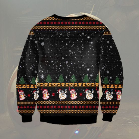 3D All Over Printed Star Wars Bb 8 Ugly Christmas Sweatshirt 1