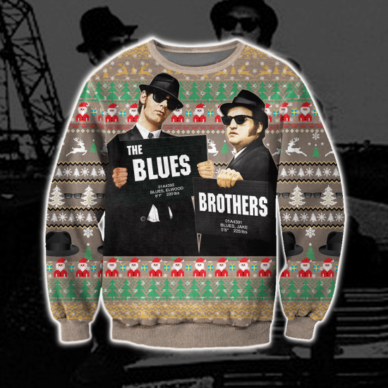 3D All Over Printed The Blues Brothers Ugly Sweatshirt