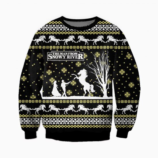 3D All Over Printed The Man From Snowy River Ugly Sweatshirt