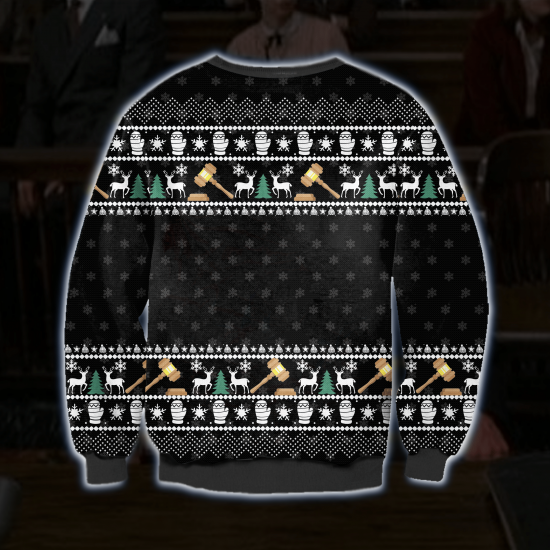 3D All Over Printed The Verdict Ugly Christmas Sweatshirt 1