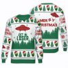 Alien Like Christmas Unisex All Over Print Cotton Sweatshirt