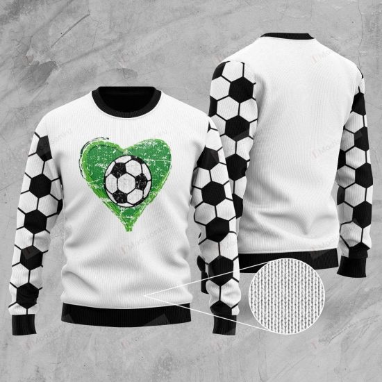 Amazing Soccer Heart Ugly Christmas Sweater