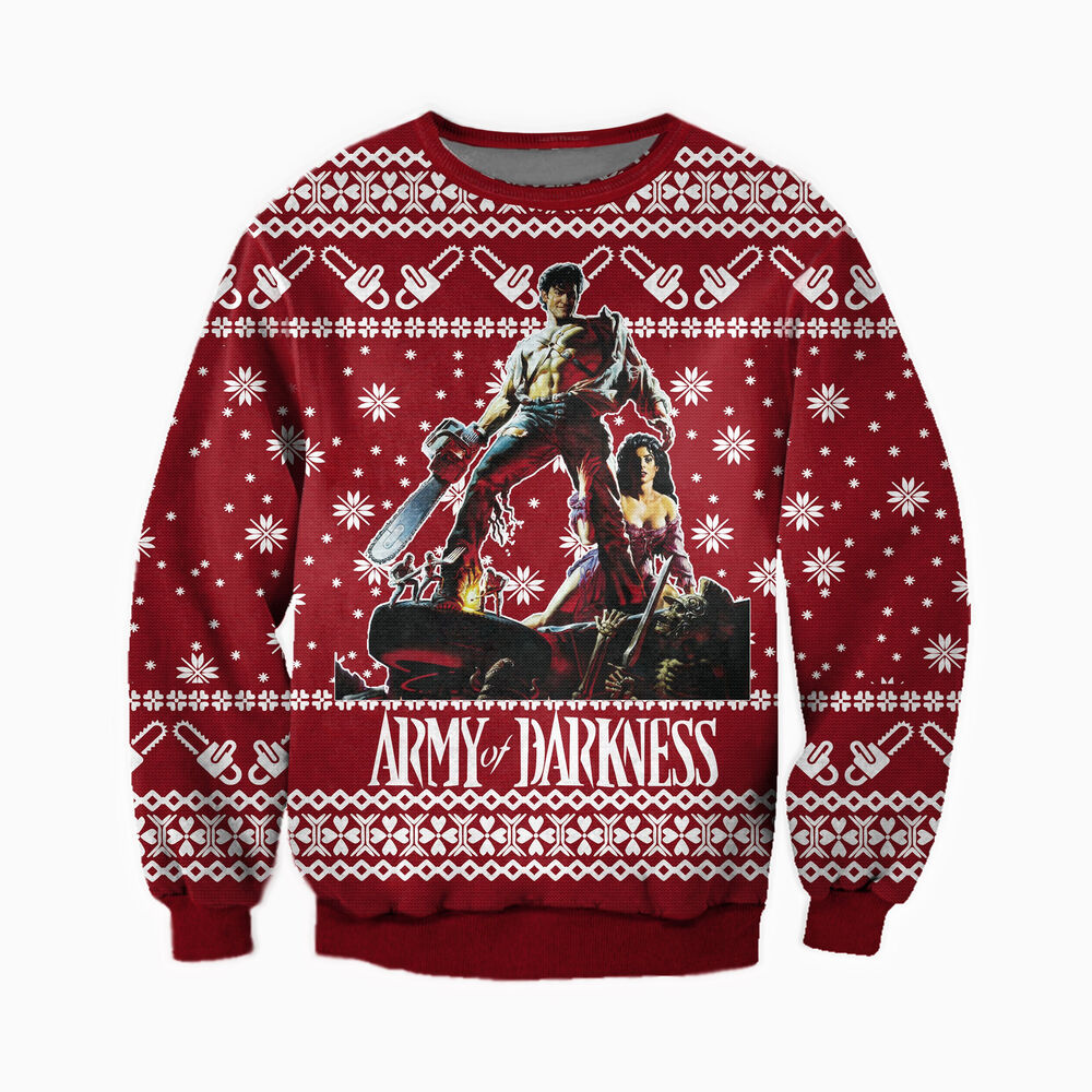 Army Of Darkness 3D All Over Printed Ugly Sweatshirt
