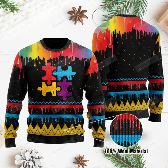 Autism Awareness Ugly Christmas Sweater