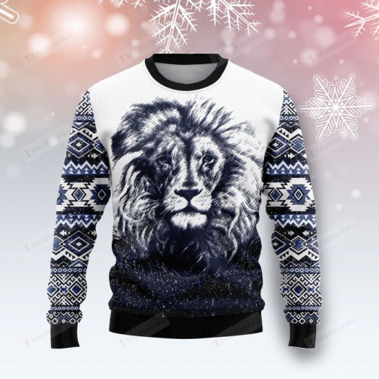 Awesome Lion Ugly Christmas Sweater