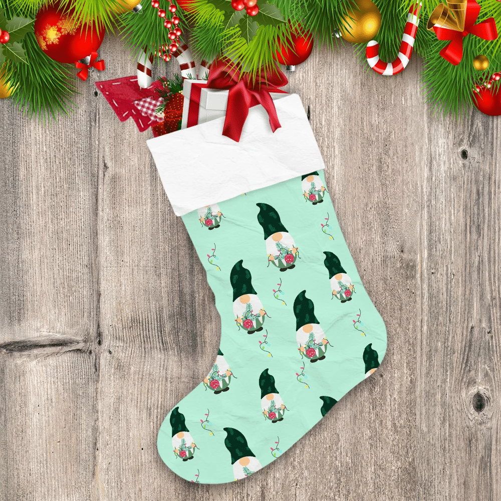Baby-Gnomes-Decorate-For-Christmas-Day-With-Lights-And-Ornaments-Christmas-Stocking Baby Gnomes Decorate For Christmas Day With Lights And Ornaments Christmas Stocking