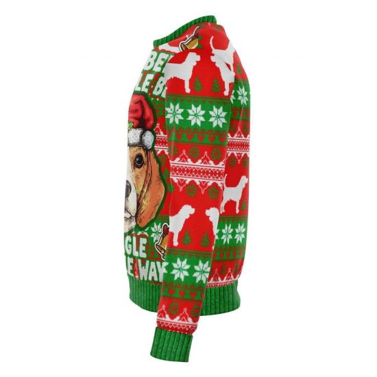 Beagle Bells Funny Christmas Fleece Lined Fashion Sweatshirt 2