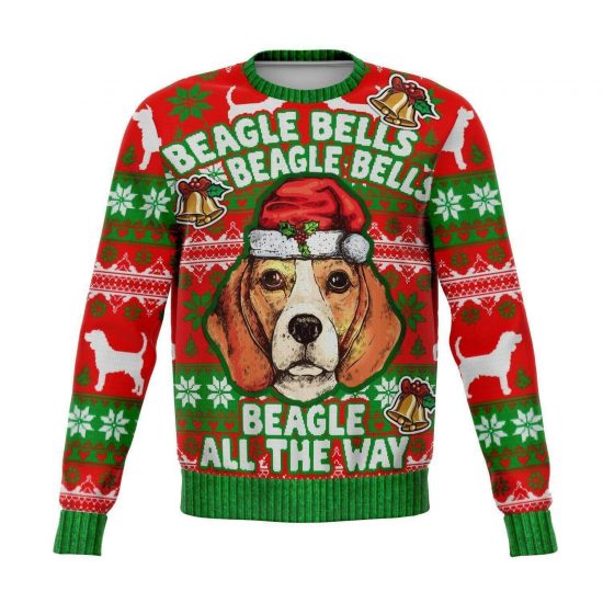 Beagle Bells - Funny Christmas Fleece Lined Fashion Sweatshirt