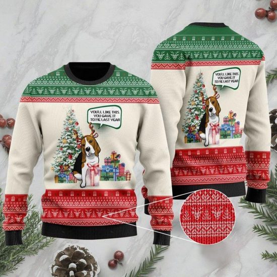 Beagle Dog Christmas Ugly Sweatshirt