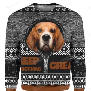 Beagle Keep Christmas Great Ugly Christmas Sweater