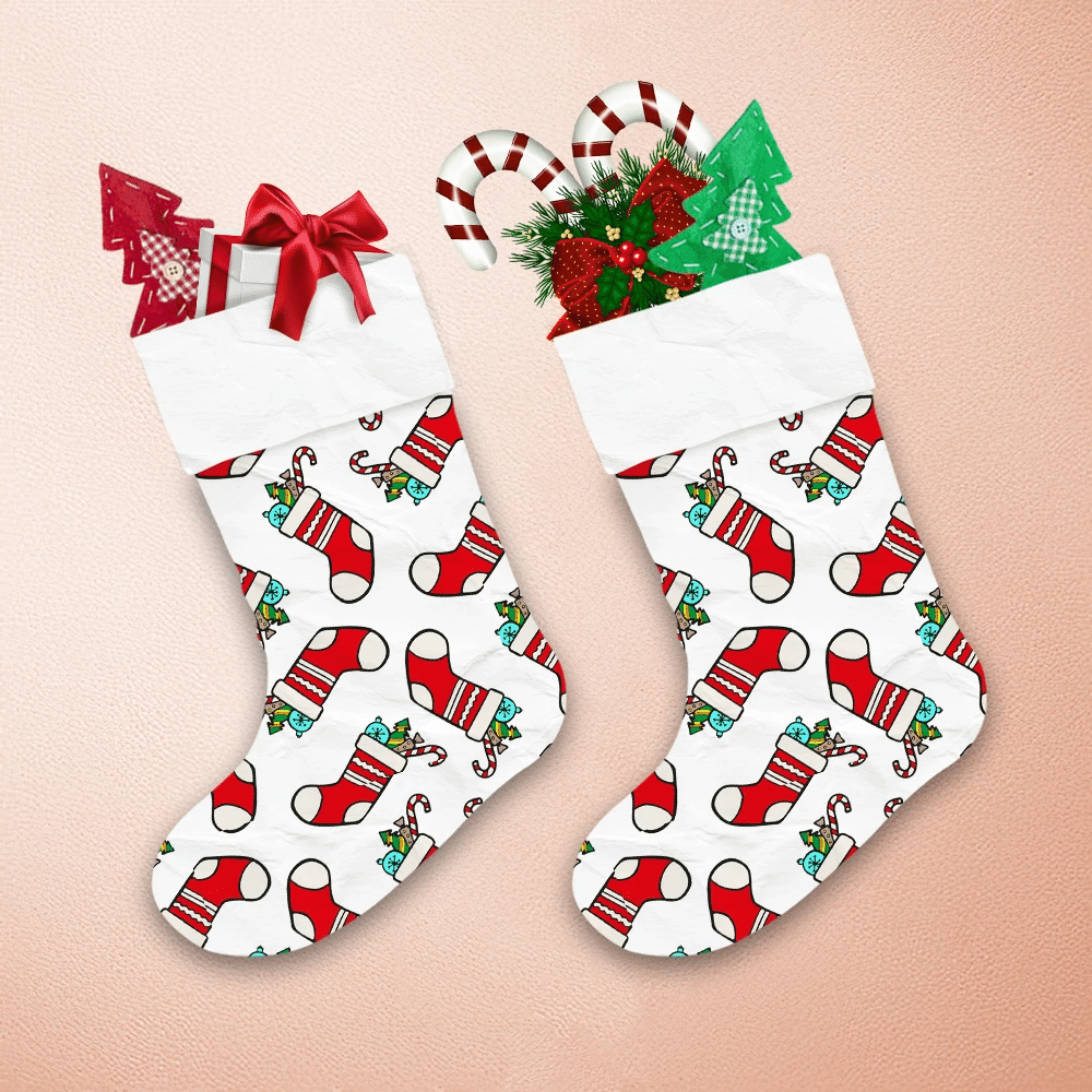 Beautiful-Christmas-Socks-On-White-Background-Christmas-Stocking-1 Beautiful Christmas Socks On White Background Christmas Stocking 1