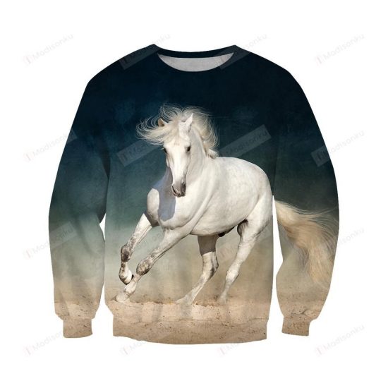 Beautiful White Horse Ugly Christmas Sweater