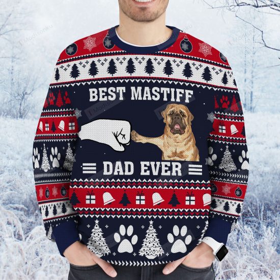 Best Mastiff Ugly Christmas Sweater