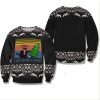 Black Cat I Do What I Want Vintage Retro Christmas Unisex All Over Print Cotton Sweatshirt
