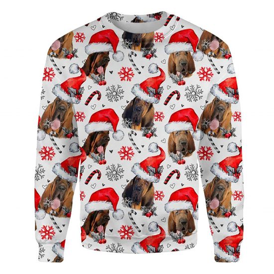 Bloodhound Xmas Decor Ugly Christmas Sweatshirt Animal Dog Cat Sweater Unisex