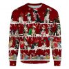 Border Collie Snow Christmas Ugly Christmas Sweatshirt Animal Dog Cat Sweater Unisex