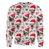 Border Terrier Xmas Decor Ugly Christmas Sweatshirt Animal Dog Cat Sweater Unisex