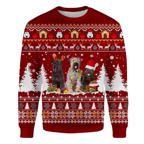 Bouvier Des Flandres Ugly Christmas Sweatshirt Animal Dog Cat Sweater Unisex
