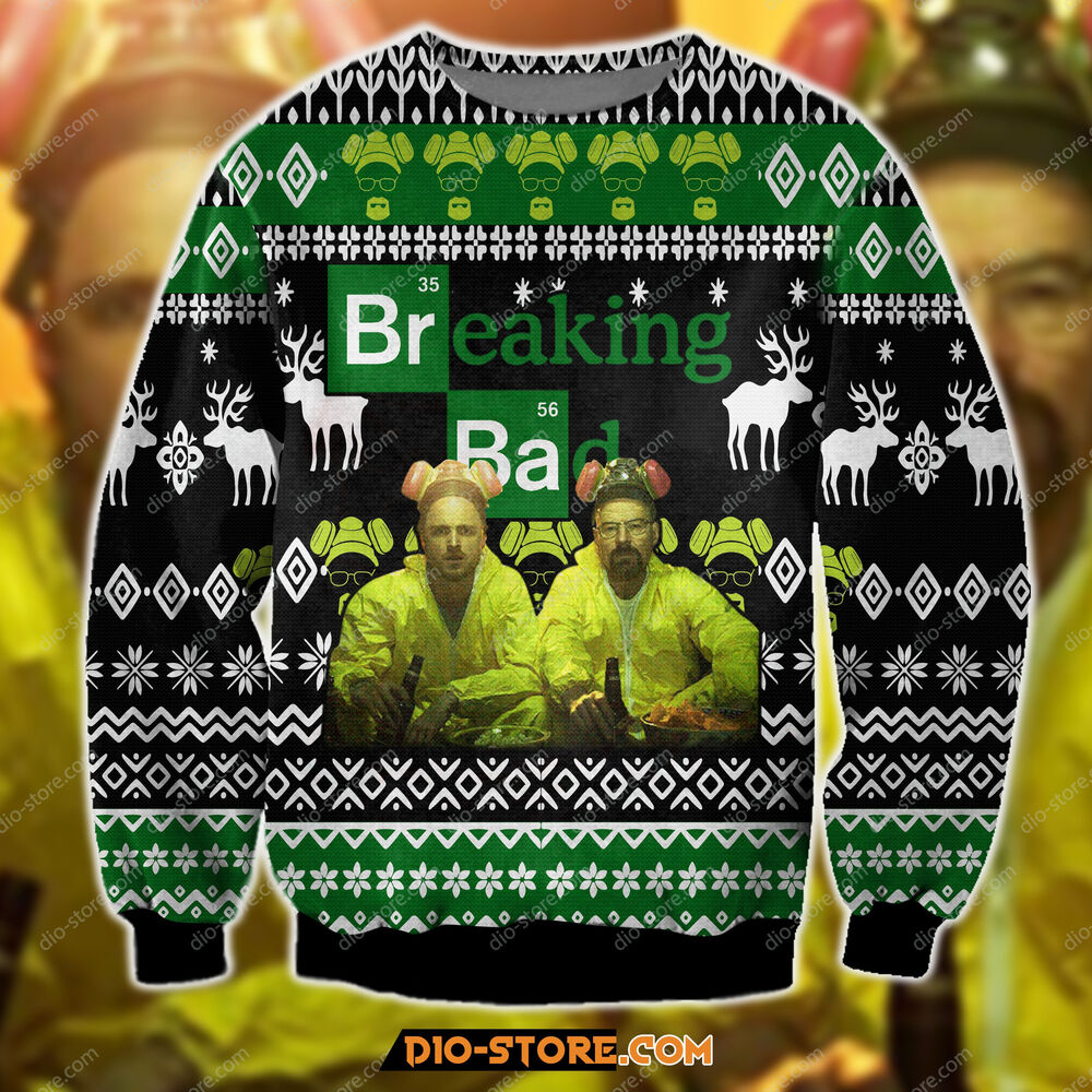 Breaking Bad 3D Print Ugly Christmas Sweatshirt