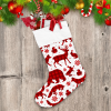 Buffalo Plaid Woodland Winter Forest Wolf Christmas Stocking