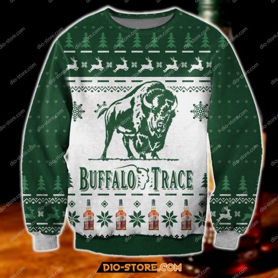 Buffalo Trace Knitting Pattern 3D Print Ugly Sweatshirt