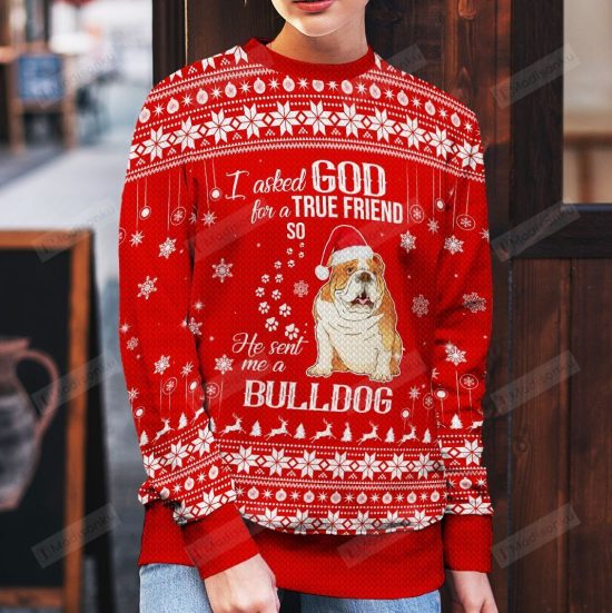 Bull Dog Ugly Christmas Sweater