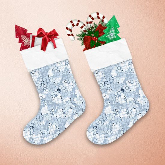 Camouflage Textures Christmas Snow And Snowballs Christmas Stocking 1