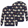 Car And House Christmas Pattern Unisex All Over Print Cotton Sweatshirt