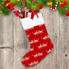 Cats In Love With Snowflakes On A Red Background Christmas Stocking