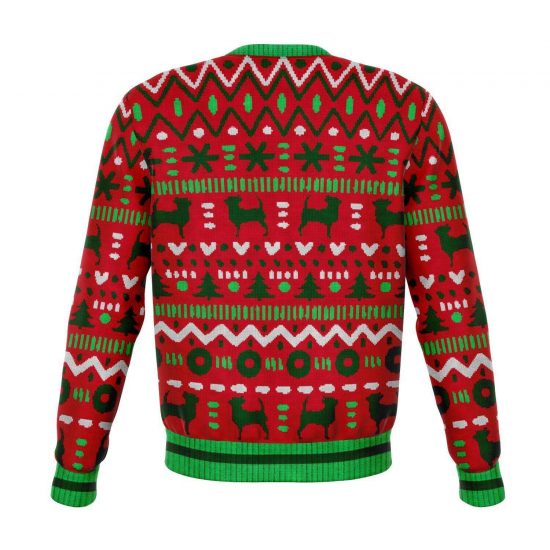 Chihuahua Funny Christmas 3D Ugly Christmas Sweater Style Fleece Lined Fashion Sweatshirt 1