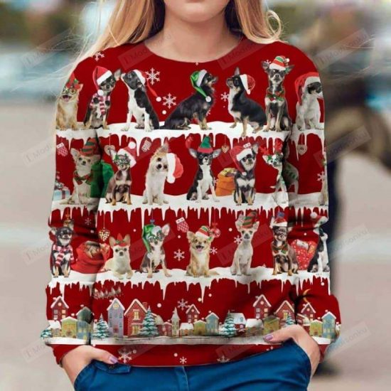 Chihuahua Snow Christmas Ugly Christmas Sweater