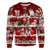 Chinese Crested Dog Snow Christmas Ugly Christmas Sweatshirt Animal Dog Cat Sweater Unisex