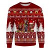 Chocolate Labrador Retriever Ugly Christmas Sweatshirt Animal Dog Cat Sweater Unisex