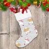 Christmas And New Year Cute Polar Bear Playing In Snow Christmas Stocking