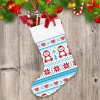 Christmas And Winter Knitted Red Penguins Christmas Stocking