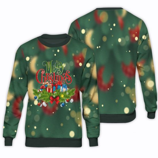 Christmas Atmosphere Unisex All Over Print Cotton Sweatshirt
