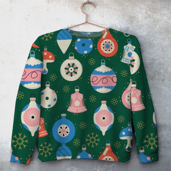 Christmas Atmosphere Unisex All Over Print Cotton Sweatshirt