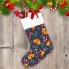 Christmas Bells Berries And Candy Cane Christmas Stocking
