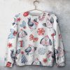 Christmas Bird Unisex All Over Print Cotton Sweatshirt