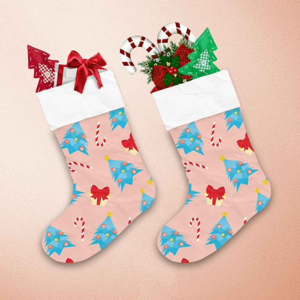 Christmas-Candy-Cane-Gift-Box-And-Blue-Tree-Christmas-Stocking-1 Christmas Candy Cane Gift Box And Blue Tree Christmas Stocking 1