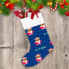 Christmas Cow In Clothing Of Santa Claus Christmas Stocking