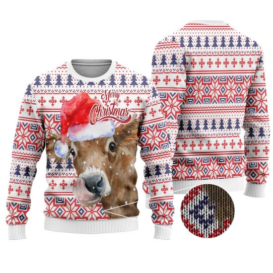 Christmas Cow Ugly Sweaters