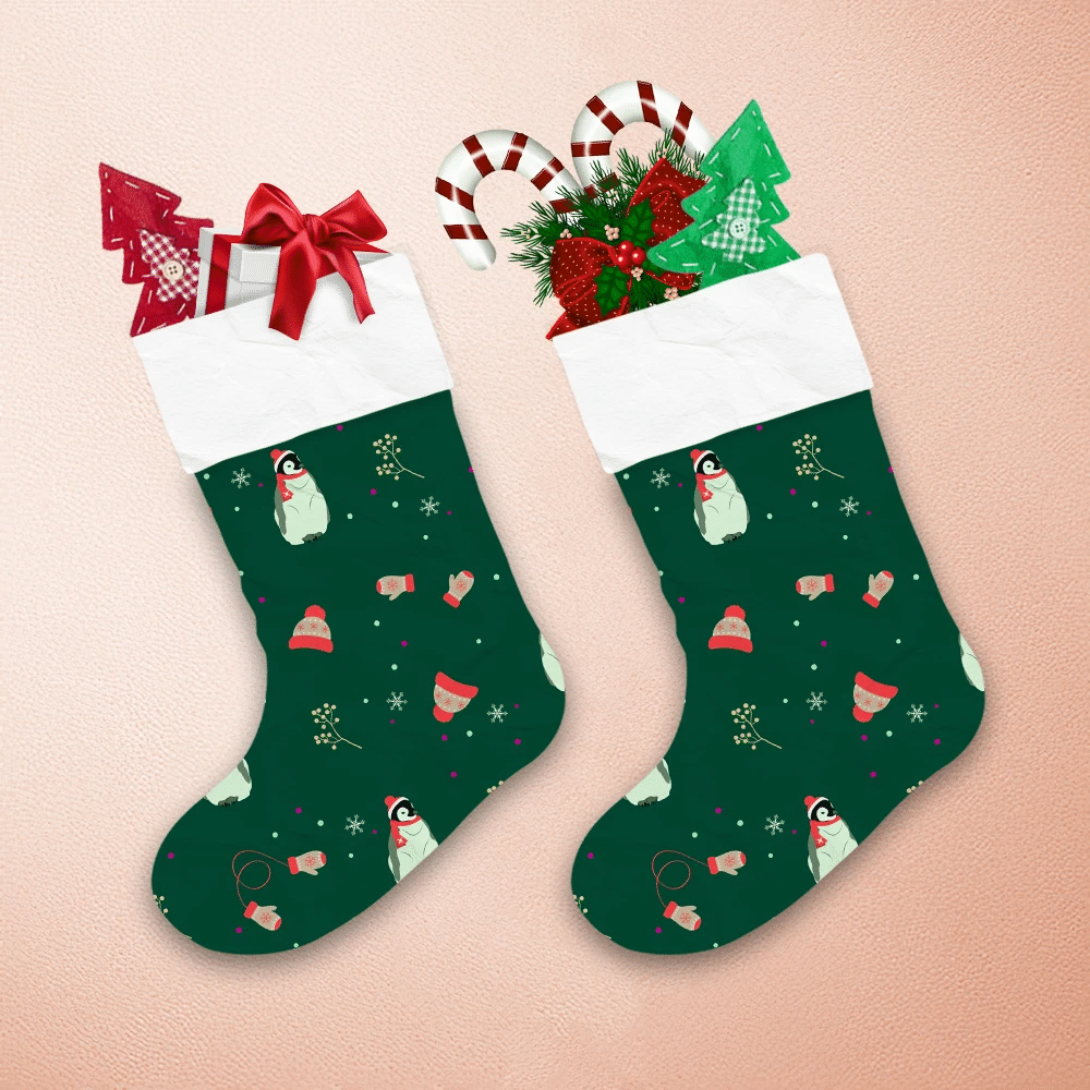 Christmas-Festive-Cute-Penguin-On-A-Green-Background-Christmas-Stocking-1 Christmas Festive Cute Penguin On A Green Background Christmas Stocking 1