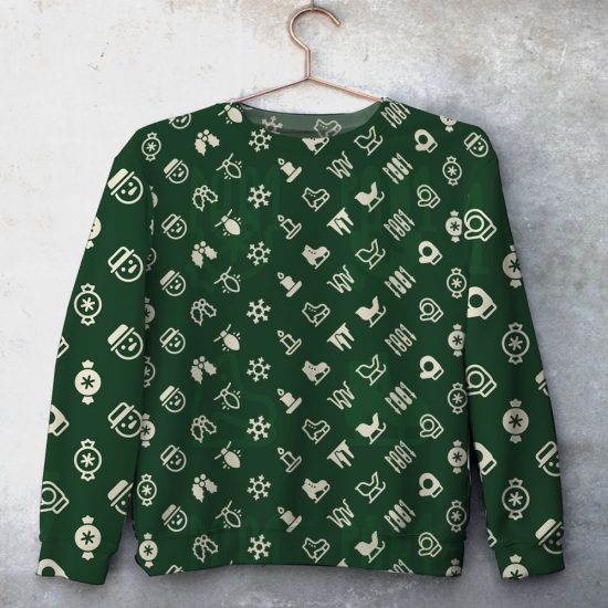 Christmas Gift Unisex All Over Print Cotton Sweatshirt